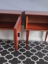 chevets vintage des années 70 en teck verni