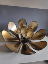 suspension XXL fleur de lotus  Robert Schuytener noir et or