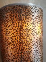 lampadaire laiton tourner cuivré abat jour 41x50cm hauteur  