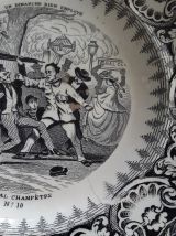 Assiettes parlantes Gien 