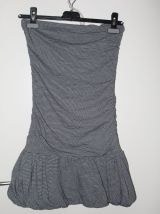 Robe bustier "Naf Naf" fourreau fines rayures T 36