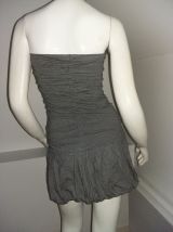 Robe bustier "Naf Naf" fourreau fines rayures T 36