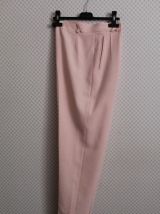 Pantalon vintage "Manoukian" carreaux vichy rose blanc