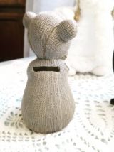 Tirelire ourson en résine 