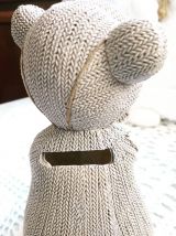 Tirelire ourson en résine 