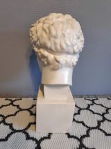 grand buste d'Appollon en plâtre