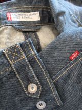 Trench ceinturé "LEVIS" fermeture zip en jean brut XS neuf