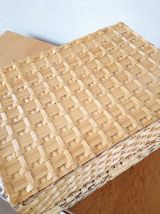 Valise vintage en osier 