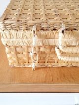 Valise vintage en osier 
