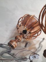 duo  lampes osier scandinave 1960 a 70 vintage  remis au nor