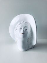 Vase visage en céramique