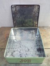 Boite publicitaire en tôle lithographiée JOB 