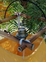 Lanternes en bambou et tissu lin