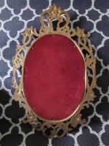miroir baroque ancien en résine