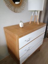 Commode vintage pieds compas