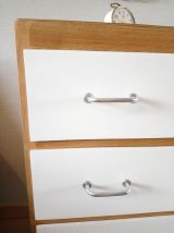 Commode vintage pieds compas