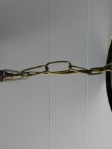  Suspension années 1950 verre opalescent &amp; métal