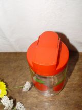 Bocal vintage au décor de pomme