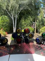 ENSEMBLE DE 12 SPOTS  COULEUR JEUX DE  LUMIERE SOIREE DISCO