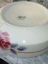 Légumier à motif de rose Moulin des Loups