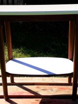 console bois et formica blanc année 50 /60