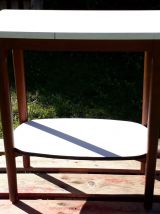 console bois et formica blanc année 50 /60