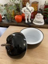 Seau à glaçons pomme noire vintage