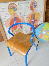 Chaise écolier enfant vintage Jacques Hitier