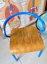Chaise écolier enfant vintage Jacques Hitier