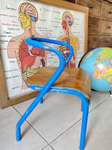 Chaise écolier enfant vintage Jacques Hitier