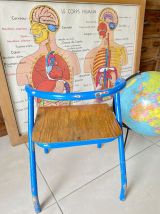 Chaise écolier enfant vintage Jacques Hitier
