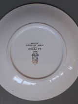 6 assiettes GIEN décor oiseau