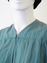 Manteau cape robe de chœur/diplômé vert d'eau vintage 50's 