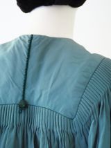Manteau cape robe de chœur/diplômé vert d'eau vintage 50's 