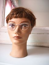 Paire de lunettes cats eyes en bakélite vintage 50's 60's