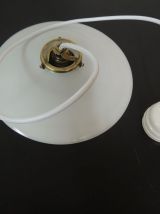 Suspension en opaline blanche