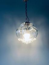 Suspension luminaire boule en verre
