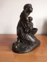 BRONZE Moise Sauvé des Eaux signé Charles Cumberworth 1850