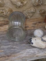 Duo de saupoudreuses vintage en verre