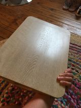 Plateau bois peint vintage 