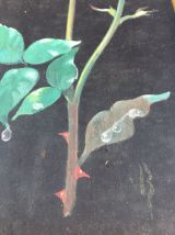 Peinture sur soie vintage 