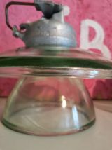 Isolateur électrique vintage haute tension verre