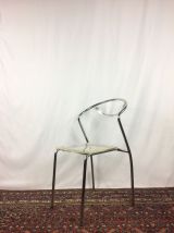 Paire de chaises en plexiglas 80s