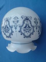 abat jour , suspension en opaline, vintage