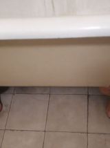 Baignoire en fonte sur pieds