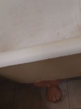 Baignoire en fonte sur pieds