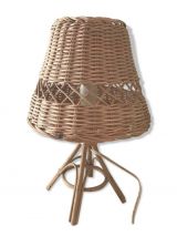 Petite lampe vintage rotin 
