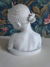 buste en plâtre "la rieuse" d'après Jean-Baptiste Pigalle