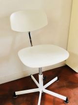 jolie chaise vintage 70 en bois et chrome