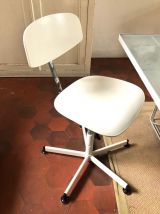 jolie chaise vintage 70 en bois et chrome